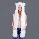 3-in-1 Cute Animal Hat With Paws Ears