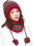 Chunky Knitted Winter Hat and Scarf