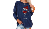 Women's Christmas Wine Glass  Jumper