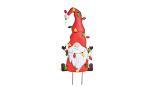 Christmas Gnome Metal Garden Decorative Stakes