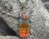 7 Chakra Necklace and Bracelet Set with Healing Crystals Stone