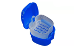 One Or Two Denture Bath Case with Strainer