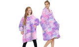 Digital Printed Oversize Blanket Hoodie for Kids and Adult