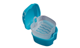 One Or Two Denture Bath Case with Strainer