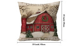 One or Two Vintage Christmas Throw Pillow Covers 18 x 18 Inches