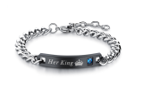 His Queen and Her King Couple Bracelets for Men and Women