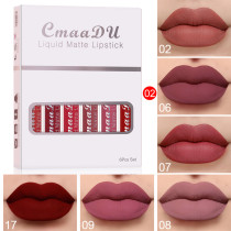 6 Colors Waterproof Matte Lipstick Set