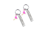 2pcs Motivational Flamingo Keychains