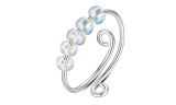 5pcs/set Adjustable Multicolor Anxiety Ring