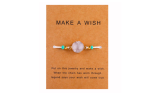 Wish Paper Card Hand-woven Lucky Natural Stones Bracelet