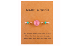 Wish Paper Card Hand-woven Lucky Natural Stones Bracelet