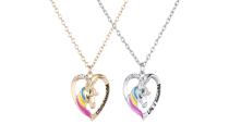 Unicorn Heart-Shaped  Necklace