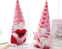 Valentines Gnomes Plush Decorations