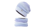 Women's Two-piece  Gradient  Hat And Scarf Set