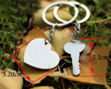 Valentines  I Love You Heart & Key Chain Ring