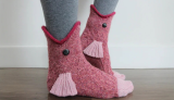 Novelty Knit Crocodile Socks