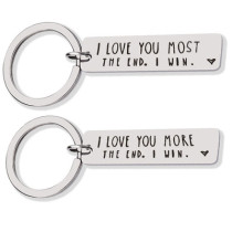 Keychain I Love You Most The End I Win