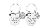 My Hero Keychain Gift For  firefighter or Police