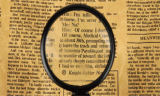 Handheld Folding  Pocket Magnifier with Leather Case