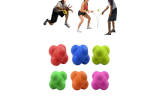  Rubber Reaction Bounce Balls for Coordination Agility Speed Reflex Training