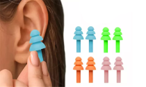 Five Pairs of Reusable Noise-Cancelling Ear Plugs