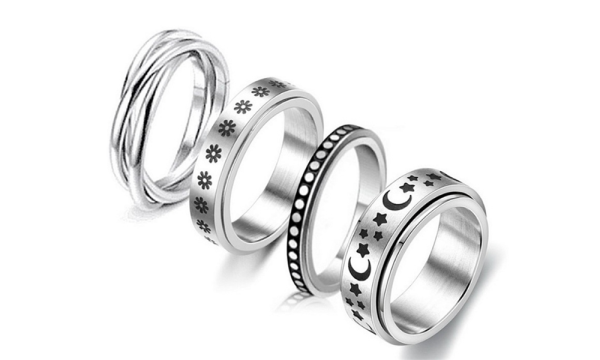 4Pcs Stress Relieveing Rings