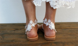 Women's Lace Flat Heel Open Toe Sandals 