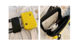 Women Suitcase Box Shape Crossbody Shoulder Bag