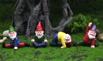 Mini Garden Drunk Yoga Gnomes