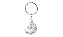 Mom And Dad  I Love You to the Moon and Back Keychain Gift