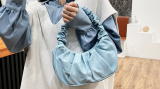 Women Cloud Pleated Tote Bag