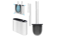  Two-Piece Toilet Brush with Holder Set 