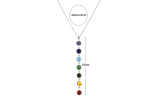 7 Chakra Gem Stone Beads Pendant Necklace