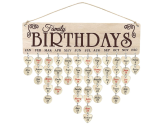 DIY Wooden Family Birthday Reminder Tracker Calendar Board