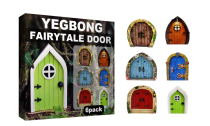 6pcs Fairy Tale Door Miniature Tree Decoration