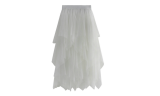 Women's Tulle Mesh Layered Midi Skirt