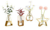 Indoor Metal Hydroponic Flower Vase 