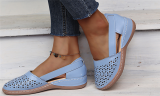 Women Hollow Out Vintage Casual Wedges Sandals