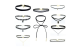 6 Or 10 PCS Choker Necklace Set
