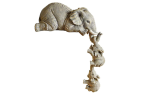 3 Pcs Cute Elephant Figurine Set 