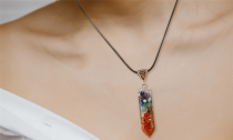 Seven Chakra Natural Stone Crystal Necklace
