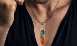 Seven Chakra Natural Stone Crystal Necklace