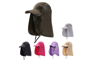  Outdoor Hiking Hat with Neck Flap Face Mask