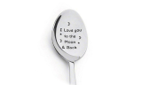 3Pcs Engraved Slogan Graphic Coffee Spoons