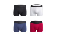 4pcs Men's  Breathable Underwear Boxers