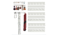 9 in 1 Adhesive Paste Wall Hanging Jewelry Storage Holder