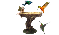 Fairy Sculpture Bird Feeders Stake