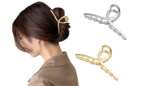 2 Pieces of Cross Metal Hair Clips