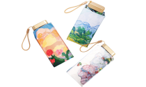 Portable Pocket Travel Oil Painting Pattern Umbrella