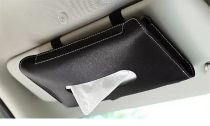 PU Leather Car Visor Tissue Holder